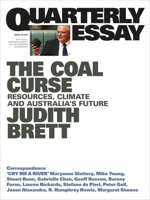 cover image of Quarterly Essay 78 the Coal Curse